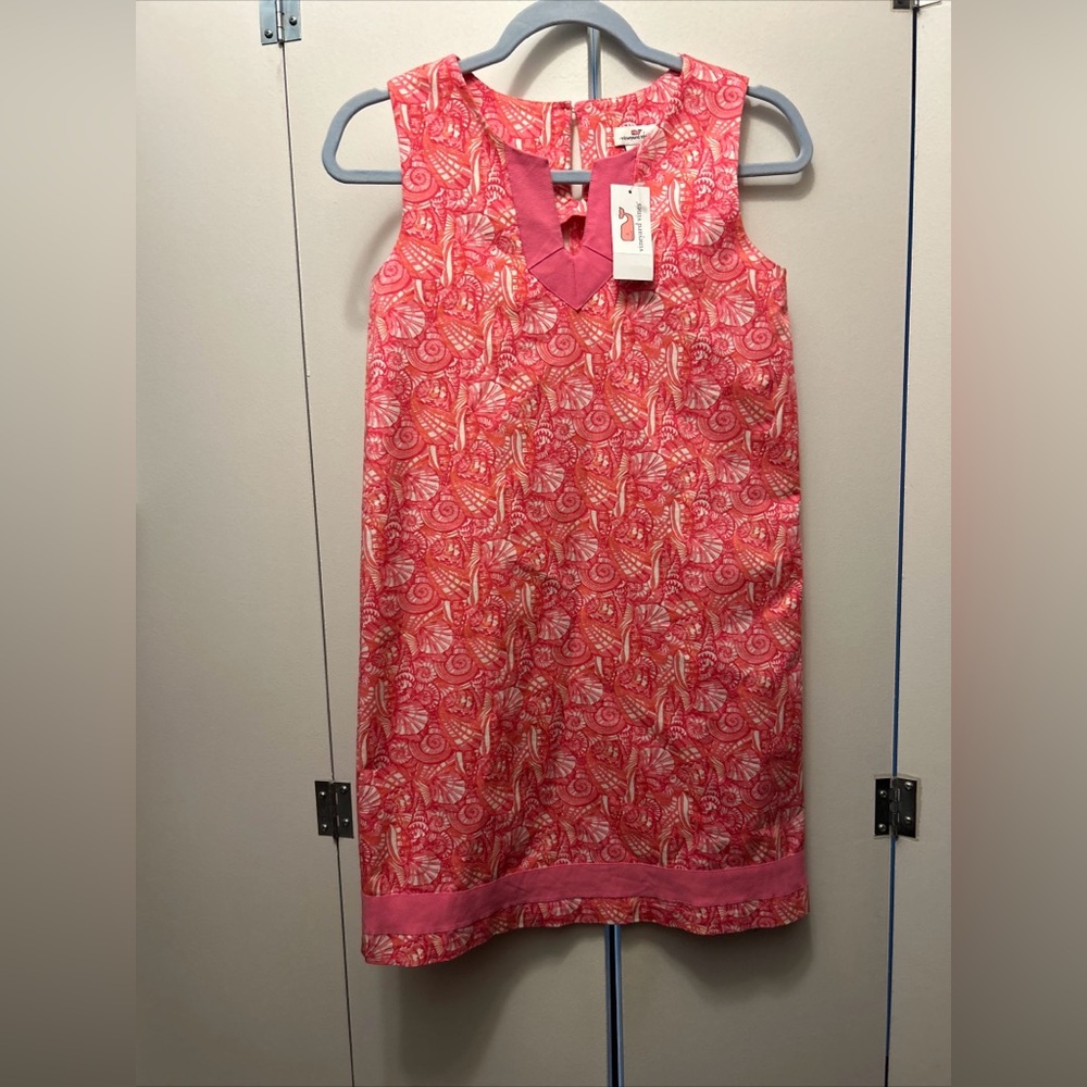 Girls vineyard vines shift dress pink new NWT